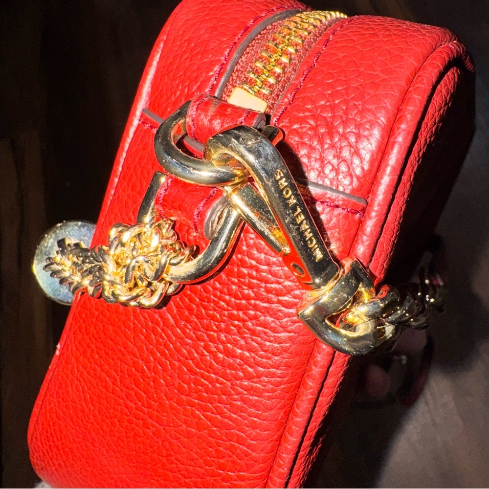 MICHAEL MICHAEL KORS Ginny Leather Crossbody Bag - Picture 9 of 11